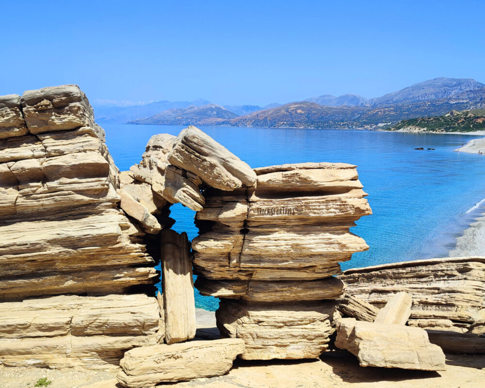 triopetra beach in crete - tricksfortrips7