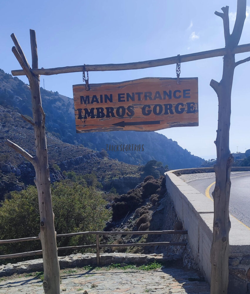 Imbros Gorge entrance - Tricksfortrips