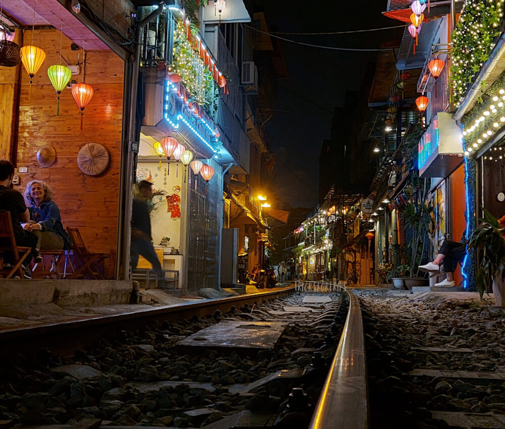 train street hanoi night - TricksForTrips