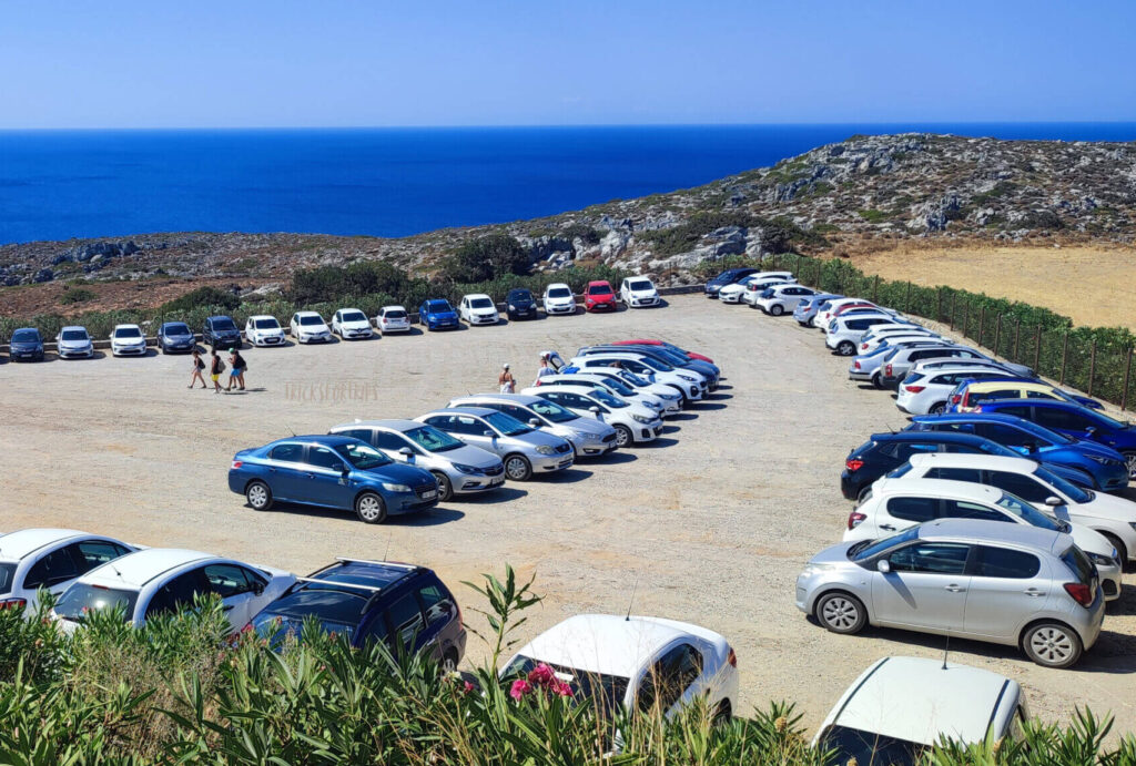 Parking preveli beach Crete - TricksForTrips