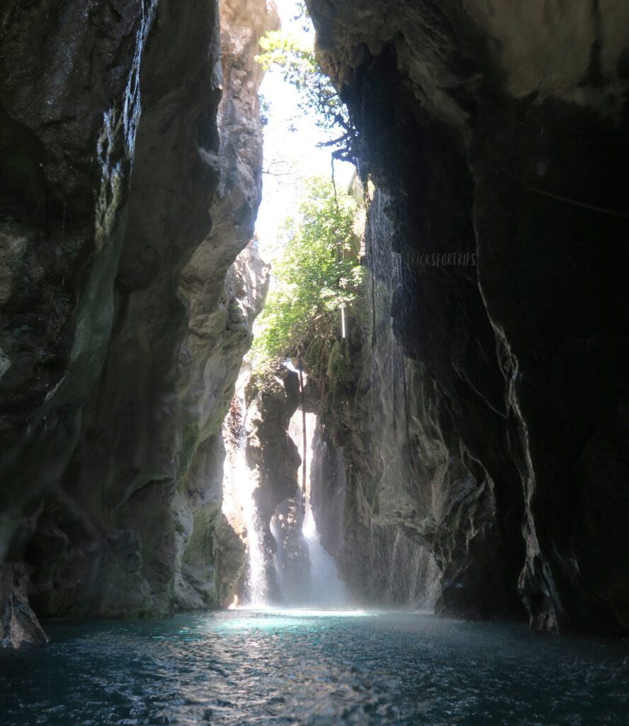 Kourtaliotiko waterfall in Crete - TricksForTrips