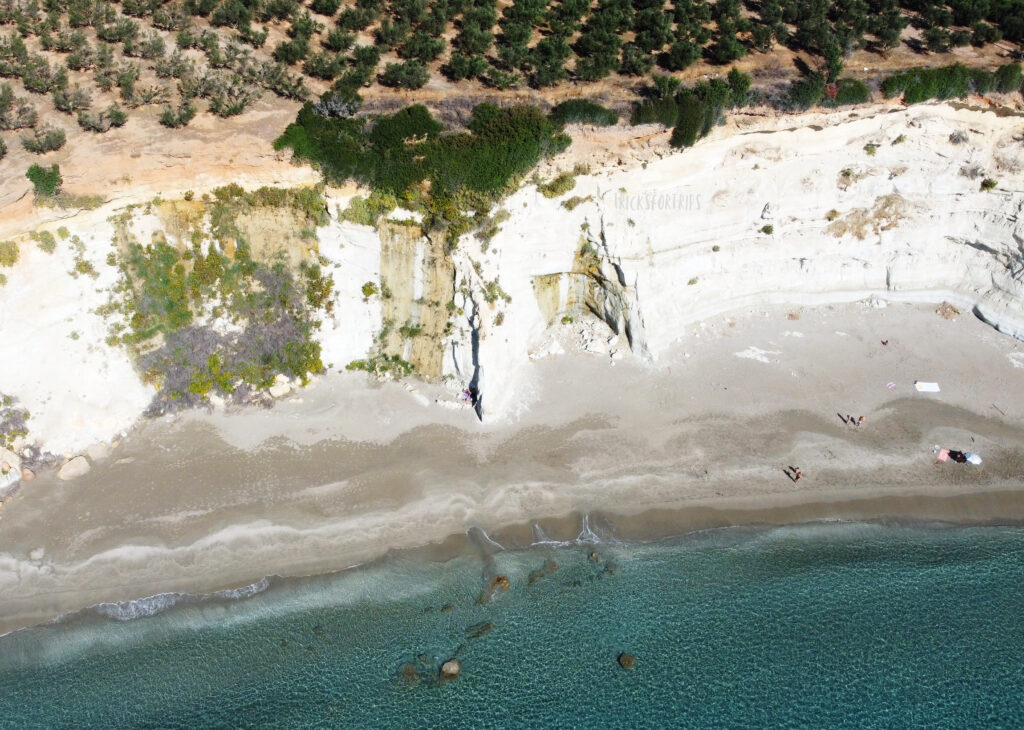 Kritama beach Crete aerial - TricksForTrips