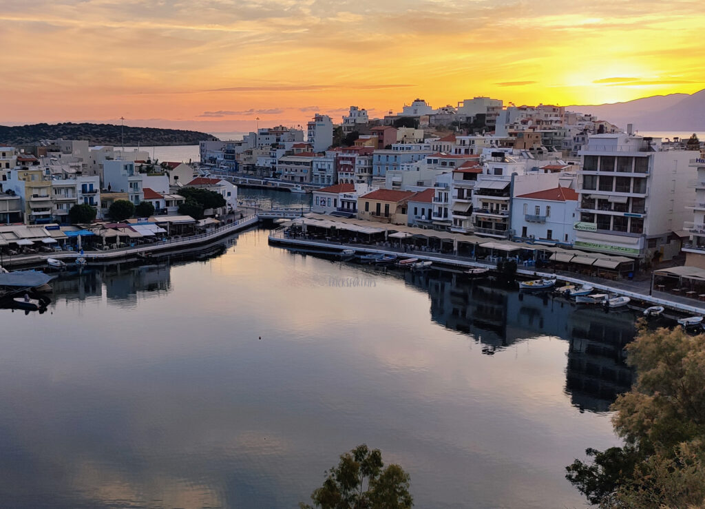 Sunrise in Agios Nikolaos Crete - TricksForTrips