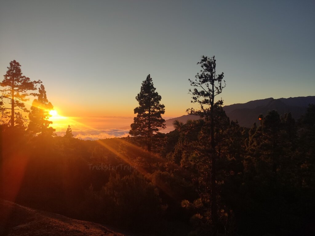 Mirador de los Llanos del Jable La Palma sunset - TricksForTrips